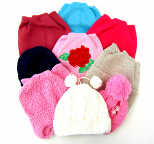 Шапка для девочек осенняя / Сделано в России/ 1 шт.