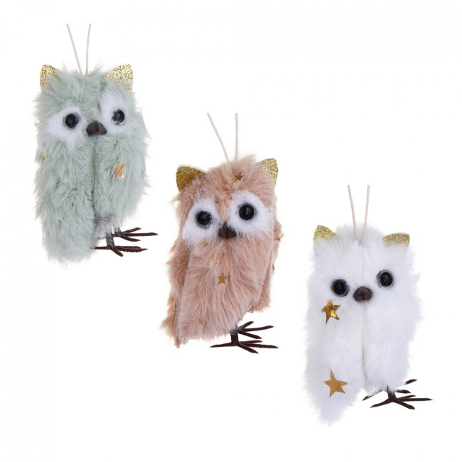 Сувенир елочный Совенок 8 см