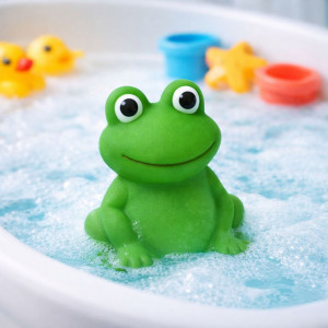 Игрушка резиновая для купания Лягушка 10 см.1 шт.