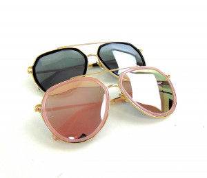 Очки солнцезащитные с металлическими дужками 1 шт.