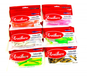 Приманка силиконовая 10 шт.5 -7,5 см.