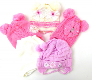 Шапка для девочек осенняя / Сделано в России/ 1 шт.