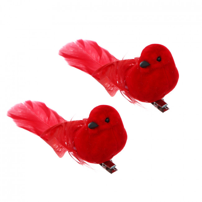 Птицы на прищепке 2 шт, 3,5x13 см,