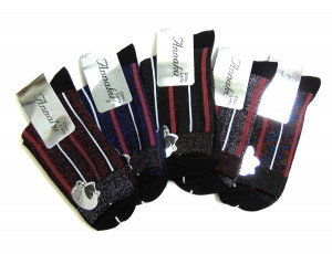 Носки женские р.37-41 60%хлопок 25% люрекс /10 пар в упаковке/ 1 пара