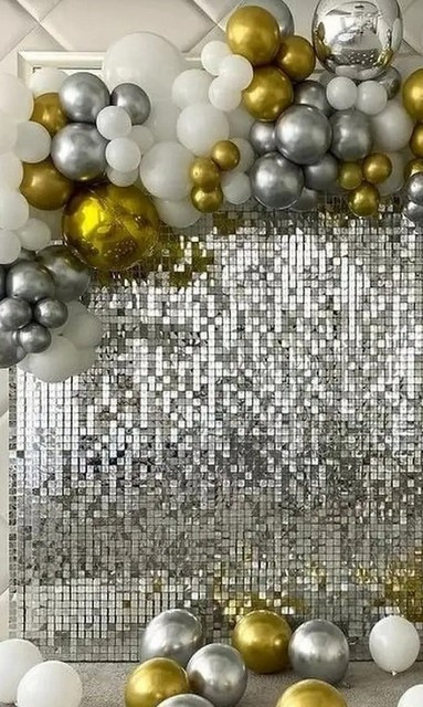 Штора занавес для фотозоны Голубая 1 * 2 метра