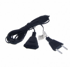 Удлинитель для гирлянды черный 6 метров