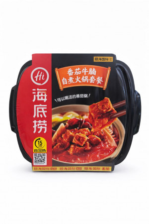 Лапша быстрого приготовления со вкусом говядины в томатах Haidilao 365 гр.18 уп.